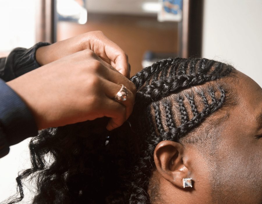 cornrows straight back